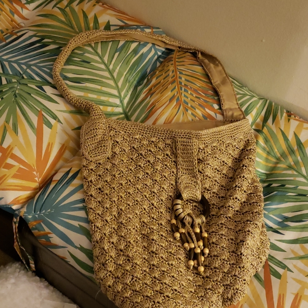 Tan shoulder bag for sell $15.00